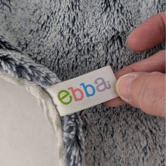 Ebba Gray White Cow Lovey 15" Striped Baby Security Blanket by Aurora 2022 - Picture 5 of 7